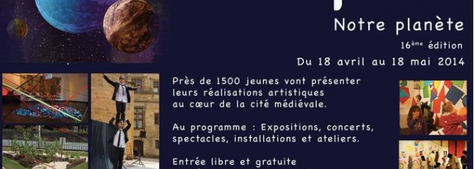Affiche du festival des arts en folie de Sarlat Image de l'affiche du festival des arts en folie de Sarlat