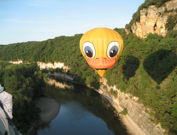 Vol au bord de la rivière en Dordogne