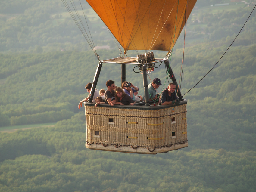 360° en montgolfière dans une nacelle de 8 personnes