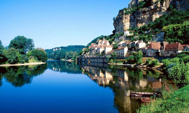 Photo de la ville de Beynac, en Dordogne, en Périgord noir