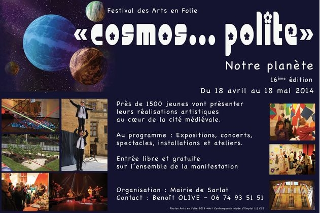 Image de l'affiche du festival des arts en folie de Sarlat