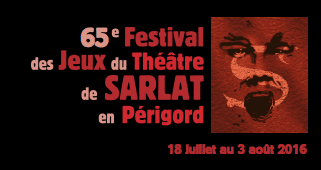 Extrait de l'affiche du festival des jeux du théâtre de Sarlat