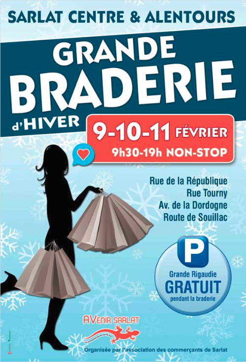 Affiche Grande braderie de Sarlat