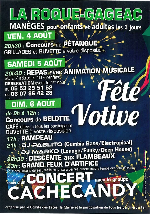 Le village de La Roque-Gageac, en Dordogne sera en fête les 4, 5 et 6 août prochains