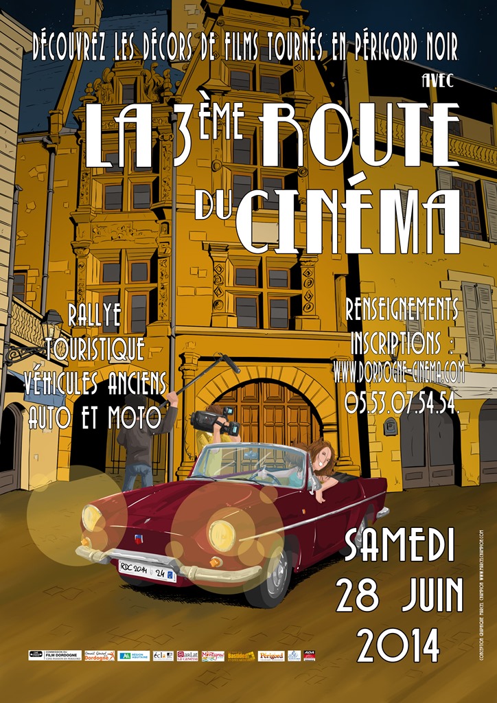 Image représentant l'affiche de la 3ème route du Cinéma